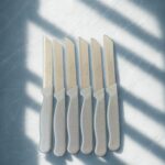 Solingen Tırtıklı Meyve Bıçağı 6lı -Gri Simli