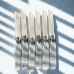 Solingen Tırtıklı Meyve Bıçağı 6lı -Gri Mermer