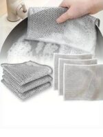 Çok Fonksiyonlu Simli Tel Ovalama Bezi 20'li - Görsel 3