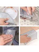 Çok Fonksiyonlu Simli Tel Ovalama Bezi 20'li - Görsel 2