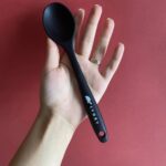 IVORY Sert Uçlu Isıya Dayanıklı Yanmaz Yapışmaz Silikon Kaşık -Mini