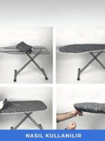 MissClean Ütü Masası Kılıfı Örtüsü Bezi ( Özel Keçeli Pamuk Kumaşlı ) - Görsel 2