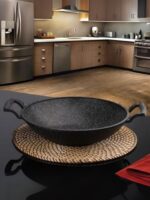 Falez Black Line 34cm Döküm Kavurma Tavası - Görsel 3