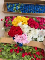 Yapay Çiçek Islak Dokulu Gül 48 Cm