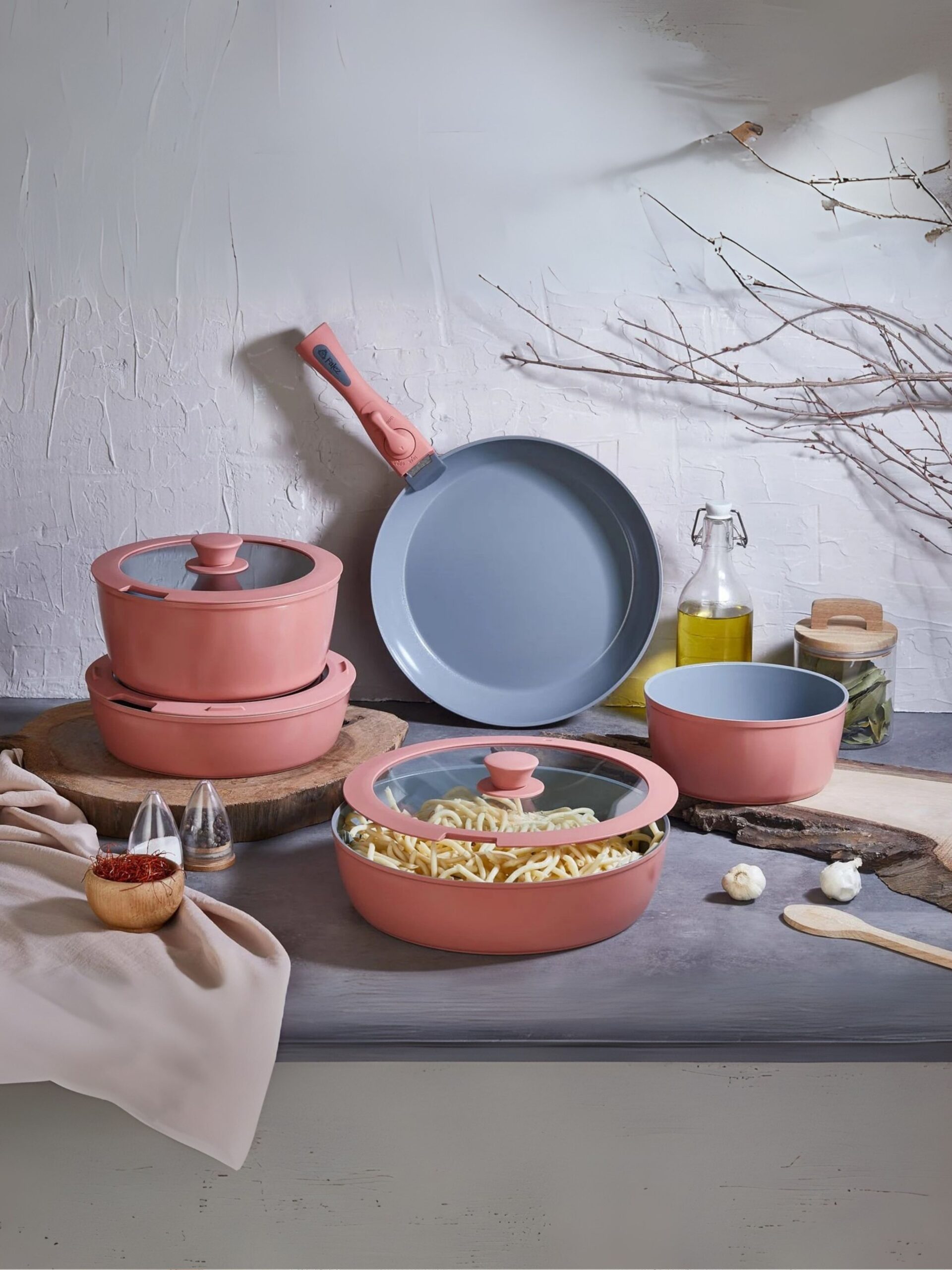 330 FALEZ AURIS X LARGE 9 PARÇA SET PEMBE ( ÜCRETSİZ KARGO ) - Görsel 1