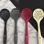 IVORY Sert Uçlu Isıya Dayanıklı Yanmaz Yapışmaz Silikon Kaşık -Kevgir