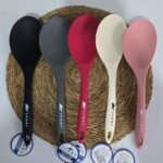 IVORY Sert Uçlu Isıya Dayanıklı Yanmaz Yapışmaz Silikon Jumbo Servis Kaşığı