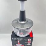 Solingen El Rondosu 3 Bıçaklı Paslanmaz Çelik Bıçaklı Basmalı-GRİ