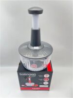 Solingen El Rondosu 3 Bıçaklı Paslanmaz Çelik Bıçaklı Basmalı-GRİ