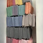 170×170 Pamuklu Sofra Bezi/Masa Örtüsü Pötikare -SİYAH