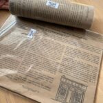 50'li Kendinden Desenli Yağlı Sunum Kağıdı 1 Paket 50 adet gazete desenli