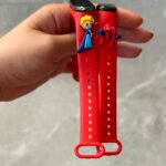 Figürlü Led Çocuk Saati Dokunmatik Ekranlı Su Geçirmez Saat -KIRMIZI