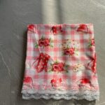 150×150 Leke Tutmaz Güpürlü Jarse Sofra Bezi/Masa Örtüsü-Fincanlı