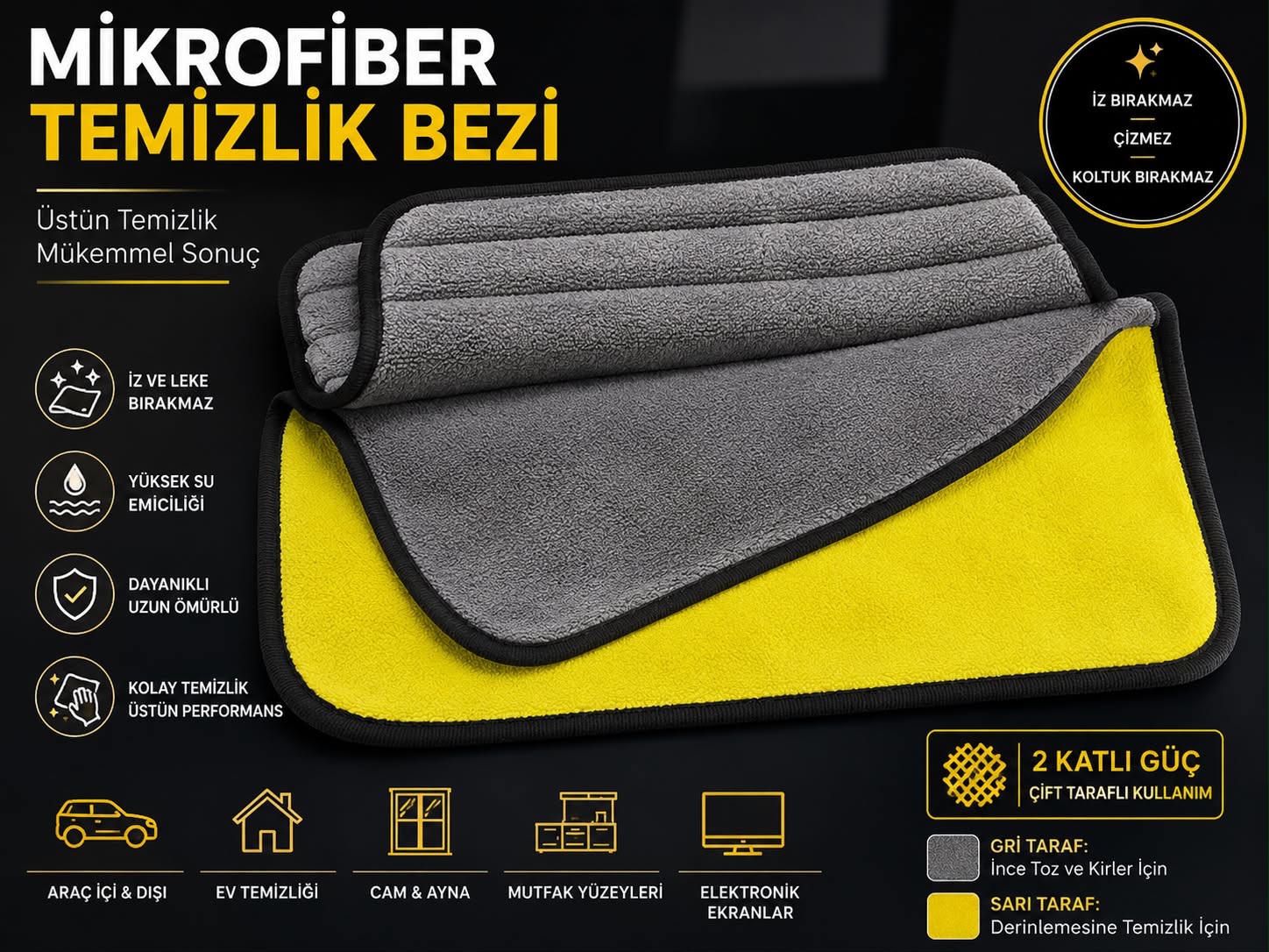 a0ffdfda-aa99-4099-8d17-b23234dd1ed5 Mikrofiber Araba Bezi - Görsel 1