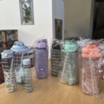 3lü şeffaf stickerlı motivasyon suluğu -YEŞİL