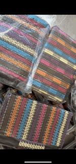 Katlanabilir Çanta Hasır Kilim - Görsel 3