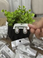 Yağmur damlası çelik küpe - Görsel 3