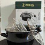 ZENA Emaye Kızartma Tenceresi 22 cm 3 Parça