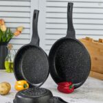 ZENA Döküm Granit Kaplama ( 3 lü )Döküm Tava Seti ( 20-24-28 no)