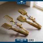 İvory sunum maşa seti 2li Gold